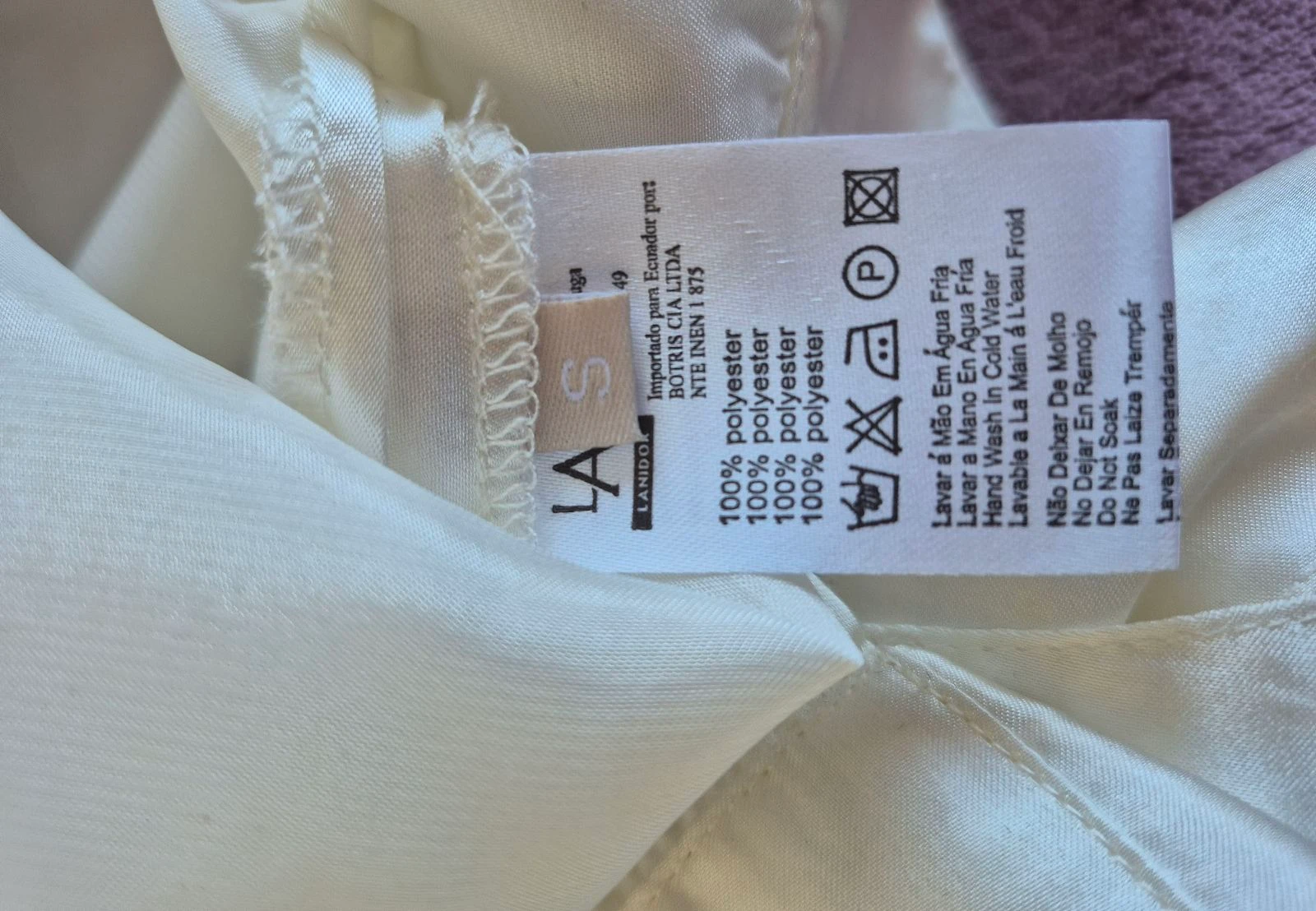 Blusa Acetinada Lanidor, nova/Blusa de cetim Lanidor, nova/Blusa di satin, nuova/Blusa de cetim, nova – photo 4